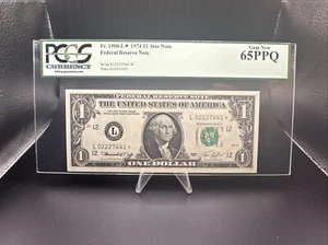 1974 $1 Dollar FRN San Francisco FR-1908 L PCGS Gem UNC 65 PPQ - Picture 1 of 4