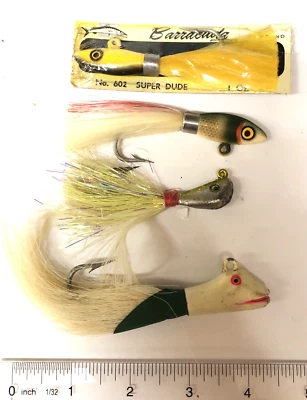 Vtg.  Fishing Jigs Barracuda Super Dude Lures Others Florida Fishing Tackle - Image 1 of 2