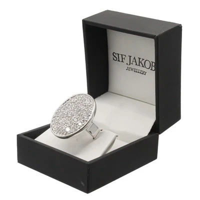 Sif Jakobs Silver Ring 925 Size 52 Cubic Zirconia Ladies Jewellery Large Rings - Image 1 of 4