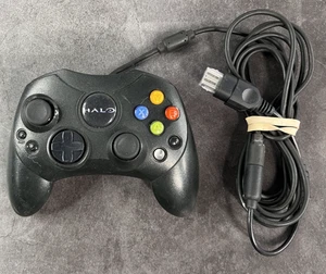 HALO Genuine, Official Microsoft Xbox Original Wired Controller S (Black) 🎮 - Picture 1 of 2