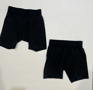 BCG Athletic Compression Solid Brief Shorts Boys Moisture Wicking black - 2 pair - Picture 1 of 5