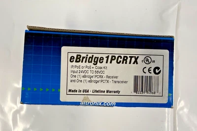 Altronix eBridge 1PCRTX Single Port Rec/Transceiver,  25Mbps, PoE/PoE+ - Image 1 of 3