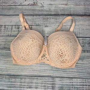 Auden 40DDD Nude Spitze Vollbesatz Bügel BH Glatt Alltag Komfort - Bild 1 von 3