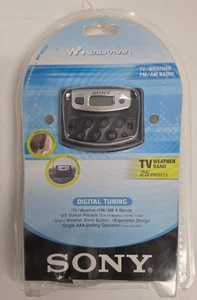SONY Walkman AM/FM/WB/TV Radio SRF-M37V Clock Weather Band - New unopened - Picture 1 of 3