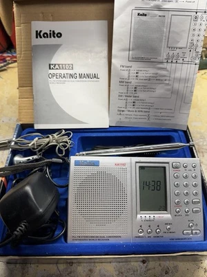 Radio/Receptor Mundial Kaito KA1102 AM/FM/ONDA CORTA, probado, funcionando, SSB AM FM Foto 1 de 4