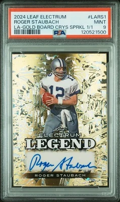 2024 Leaf Electrum Legend #LARS1 Roger Staubach Gold Board #1/1 AUTO PSA 9 Foto 1 de 2