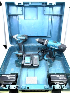 Makita DLX2336T01 18V LXT kabelloses Twin-Kit mit 2x 5,0Ah Akkus - Bild 1 von 10