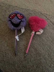 Girls Valentine Gift Box Claire’s Pens Pink Purple Heart - Picture 1 of 2