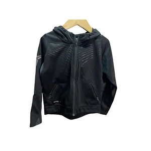 Nike Boys Black Therma Fit Full Zip Hoodie Track Jacket 4t Rainbow Hood - Picture 1 of 5
