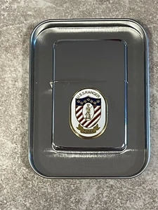 Military Earth Chrome By Star Navy USS Ranger CV-51 Chrome Lighter - Picture 1 of 3