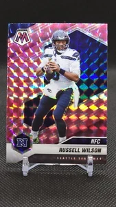 2021 Panini Mosaic Russell Wilson Pink Camo Mosaic NFC Football Card #203 - Picture 1 of 2
