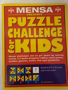 Mensa Puzzle Challenge for Kids Barnes & Noble 1997 - Picture 1 of 5