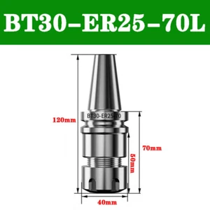 1PCS BT30-ER25-70L Tool Holder Collet Chuck CNC Milling Tool Holder BT30 ER25 - Picture 1 of 4