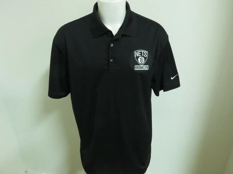 S-3XL Black Nets Nike Dri-Fit Mens Polyester #84A Polo Shirt Cover