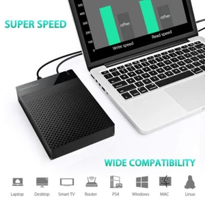 2,5/3,5 Zoll Externe Festplattengehäuse USB3.0 Case für SATA SSD HDD 6 Gbps,UASP - Afbeelding 1 van 12