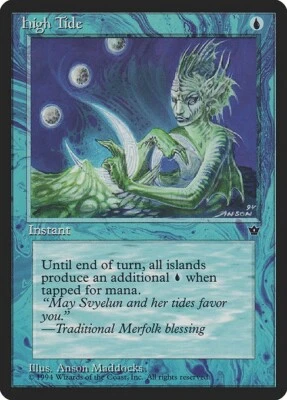 3x High Tide - Blue Instant MTG Set: Fallen Empires 1994 NM - Image 1 of 4