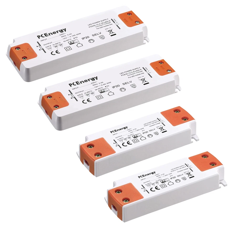 LED Trafo 12V Flach Treiber Netzteil Transformator 15W 20W 30W 50W G4 MR11 MR16 - Bild 1 von 3