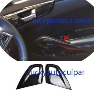 For Hyundai Veloster 2012-17 Carbon Fiber Interior Door Panel Cover Trim 2pcs - Bild 1 von 6