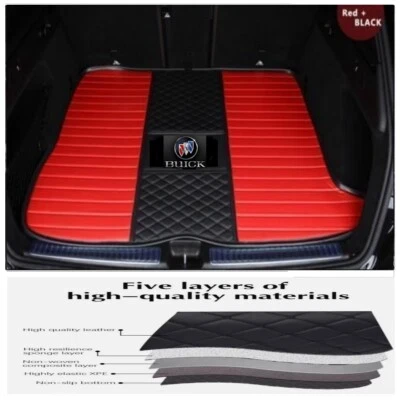 For Buick All Models Car Trunk Mat Cargo Liner Carpet Pad Rug All Weather Custom Foto 1 de 4