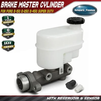 Brake Master Cylinder w/Reservoir & Sensor for Ford E-150 E-250 E-450 Super Duty - Image 1 of 4
