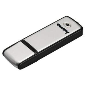 Hama "Fancy" FlashPen, USB 2.0, 32GB, 10 MB/s - Black   Silver 32 GB