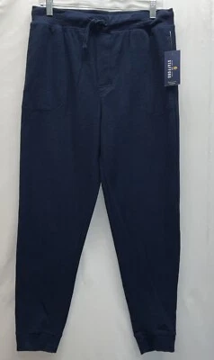 NWT Mens Stafford Sleepwear Waffle Knit Thermal Pajama Lounge Pants Navy Medium - Image 1 of 4