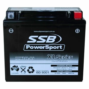YTX20L-BS motorcycle Battery for Harley-Davidson FLS FLST FXST FLST Softail - Picture 1 of 3