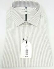 Crosby & Howard Grey White Striped L/S Men's Shirt NWT $89.50 Choose Size