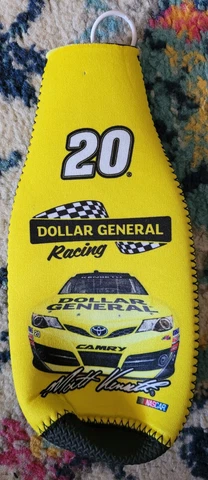 NASCAR #20 Matt Kenseth Toyota Camry DOLLAR GENERAL RACING zip up bottle koozie Cover