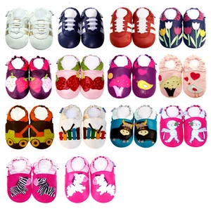 Kids Boy Shoes Baby Girl Cribs Infant Toddler Moccasin Booties 0-3Y - Picture 1 of 49