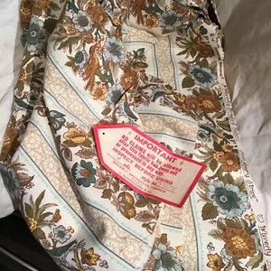 WAVERLY SALISBURY STRIPE FABRIC BONDED FABRIC 4 YDS ANTIQUE STYLE FABRIC EX COND - Picture 1 of 7