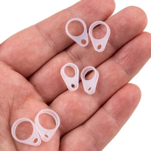 100Pcs 6/9/11mm Silicone Loop BTE Hearing Aid Clip Anti Lost Lanyard Accessories - Picture 1 of 24