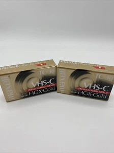 2 Maxell VHS-C HGX-GOLD TC-30 Video Camcorder Tapes Brand New! Sealed! - Picture 1 of 4