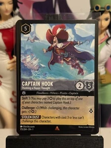 Disney Lorcana 4 Captain Hook Thinking Happy 175/204 Das erste Kapitel Selten! - Bild 1 von 1