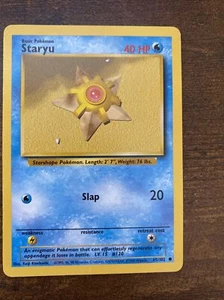 Pokémon TCG Staryu Base Set 65/102 Regular Unlimited Common - Picture 1 of 4