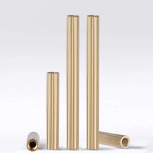M2 Brass Standoff Spacer Pillar Female-Female Screws Knurled Round Pillars Nuts - Picture 1 of 6
