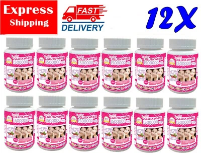 12X Blanqueamiento Blanco Gluta Supreme 1500000 Mg Forma V Reducir Manchas Oscuras Anti Envejecimiento Foto 1 de 4