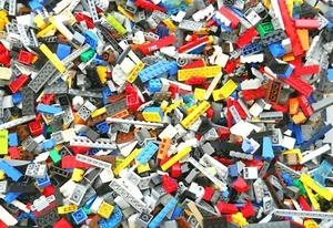 LEGO BULK 2 Pounds BRICKS ~ PARTS ~ PIECES ~ 2 LBS GRAB BAG ~ FREE SHIPPING - Picture 1 of 5