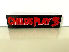 Child's Play 3 Logo Andy Chucky Doll 1991 Horror Slasher Justin Brad Dourif CP3