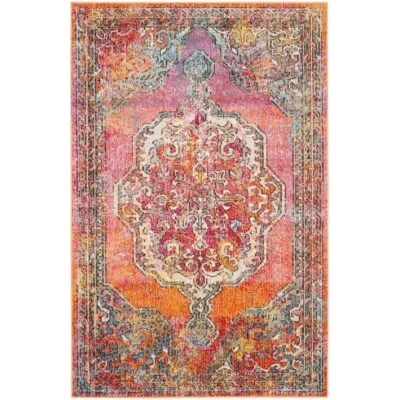 Alfombra SAFAVIEH Crystal CRS502A naranja/azul claro Foto 1 de 4