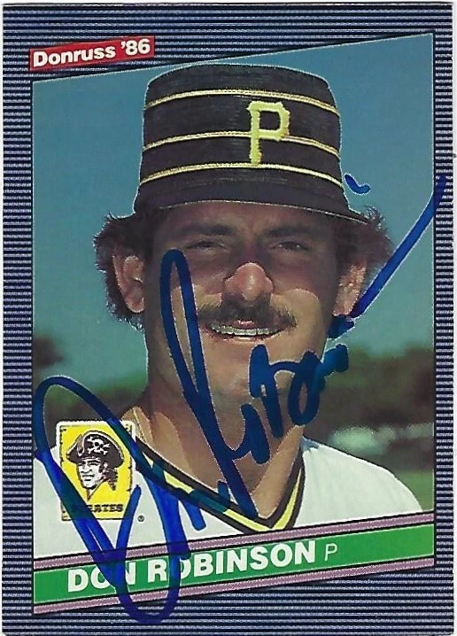 Autographed/Signed 1986 Donruss #357 Don Robinson Pittsburgh Pirates - Image 1 of 1