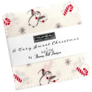A Very Sweet Christmas Mini 2.5" Charm Pack by Bunny Hill Designs for Moda - Picture 1 of 3