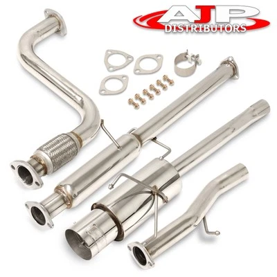 GODSNOW Steel 60mm Catback Exhaust + 4.5" Muffler Tip For 1994-1997 Honda Accord — 第 1/4 张图片