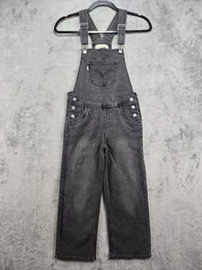 Levi's Silver Tab Overalls Youth Girls 10 Regular Gray Stretch Denim Inseam 22" - Picture 1 of 21