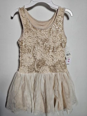 Vestido formal transparente floral marfil para niña Pippa And Julie talla 8 nuevo con etiquetas Foto 1 de 4