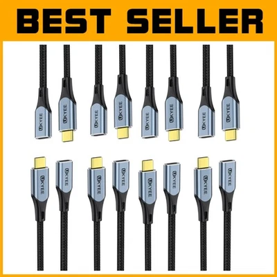Gold Connector USB C Extension 10-Pack 100W/10Gbps - Image 1 of 4