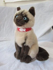 FAO Schwarze Siamkatze Plüschtier Stofftier Toys R Us 2015 roter Fisch Halsband 11 Zoll - Bild 1 von 13