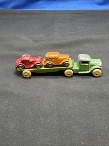 BARCLAY TOYS SLUSH BV152 OUTSTANDING 2 CAR AUTO CARRIER A4A - Picture 1 of 6