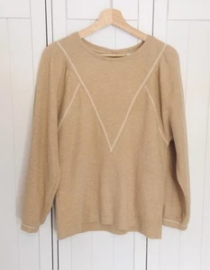Wrap London Cotton Jumper UK 8 Yellow Brown - Picture 1 of 18