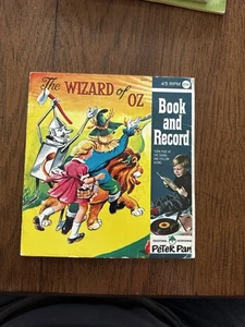 Vintage Book And Record- The Wizard Of Oz - Imagen 1 de 5